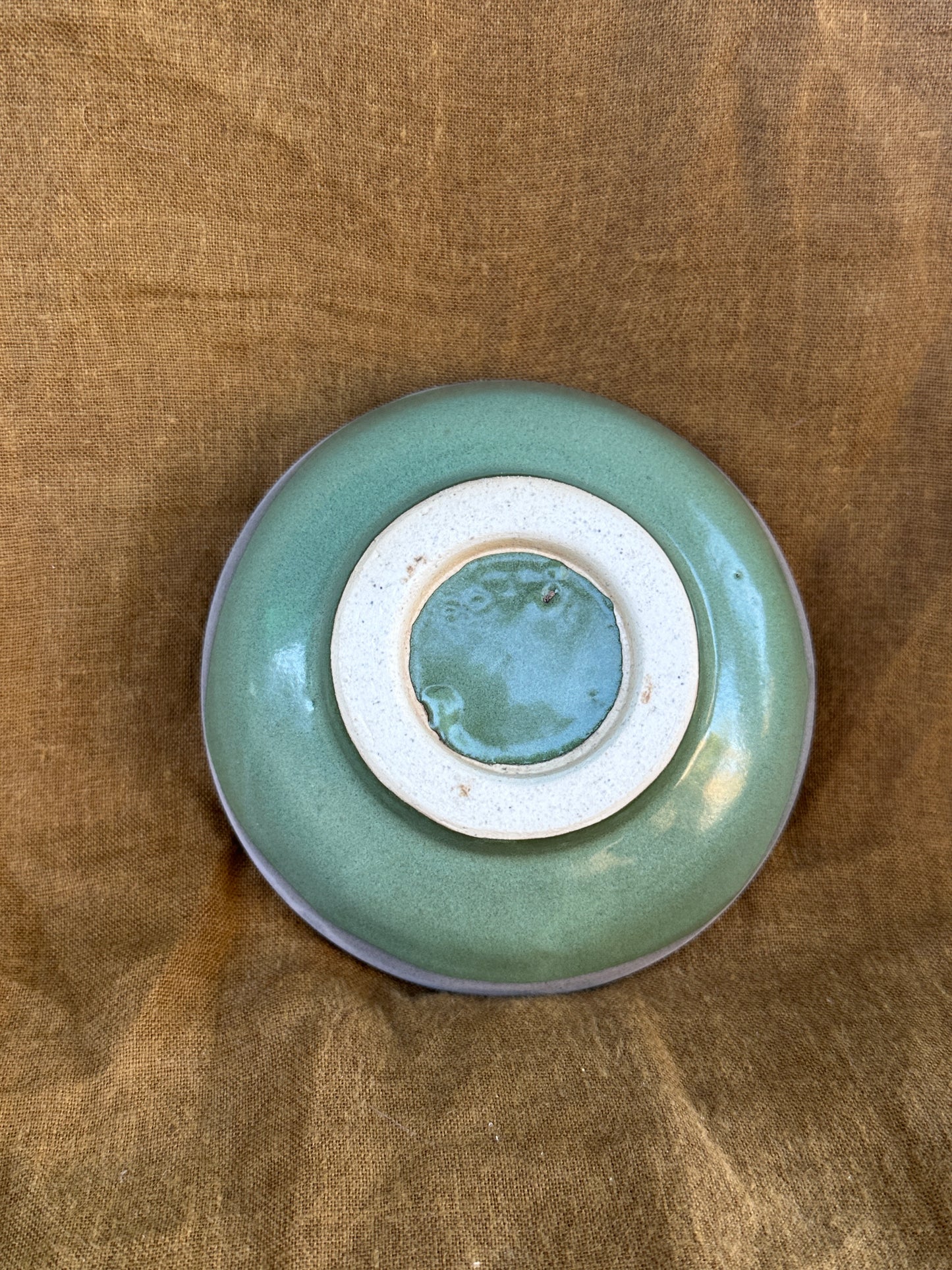 Sage & Silver Speckled Dish