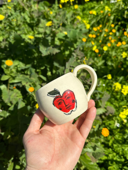 Red Lady Apple Stoneware Mug