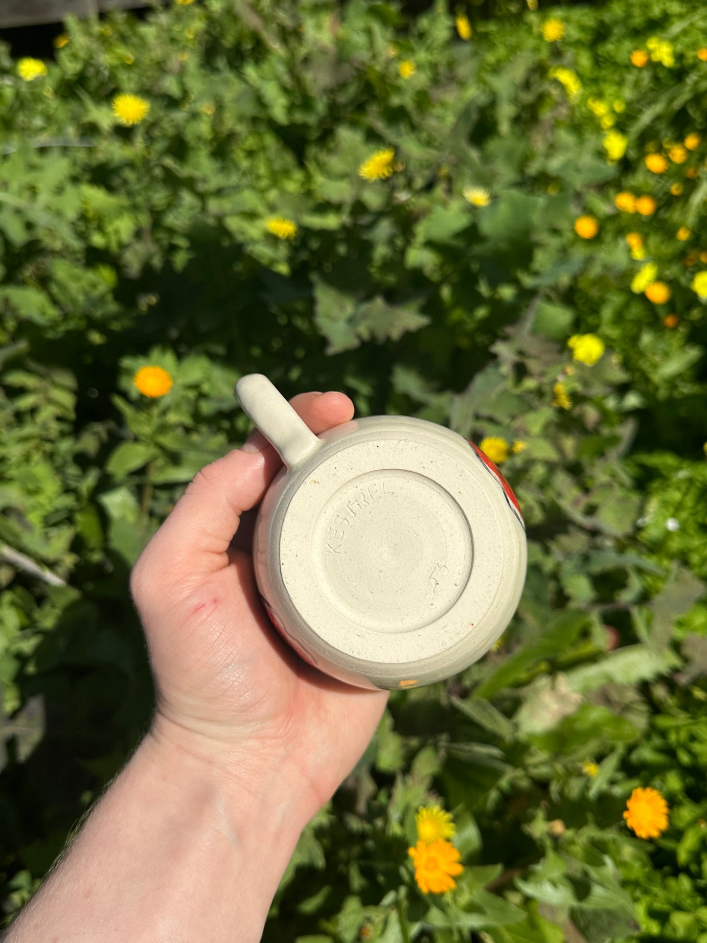 Red Lady Apple Stoneware Mug