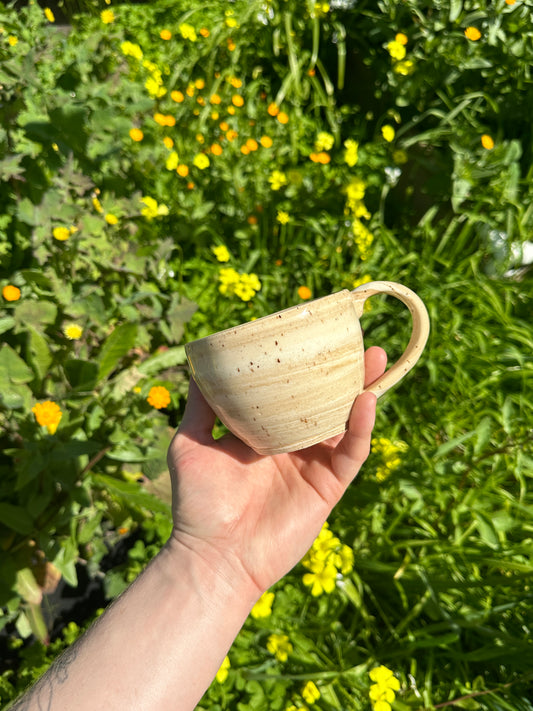Cream & Coffee Marbled Stonware Mug
