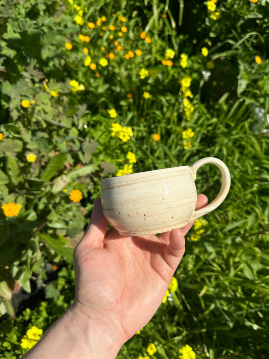 Cream & Coffee Marbled Stoneware Mug